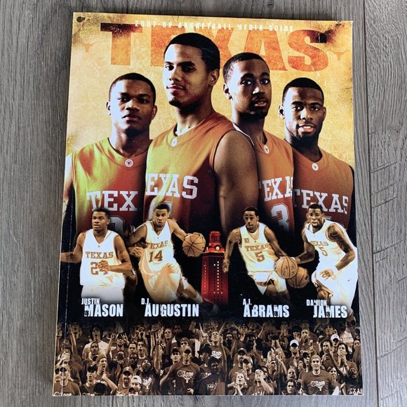 2007-08 Texas Men’s Basketball Media Guide UT University Of Texas Longhorns - Picture 1 of 8